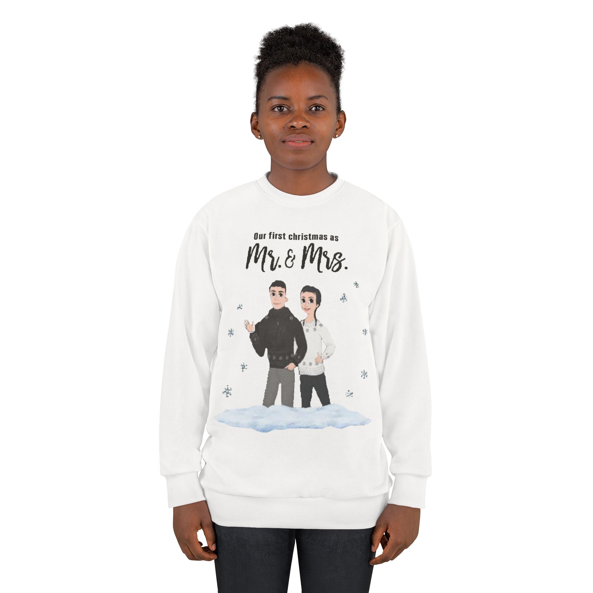 Our first Christmas as Mr. & Mrs. | Unisex Crew Sweatshirt